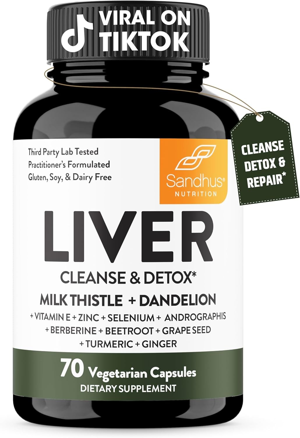 Herbal Supplement - Suporte de desintoxicação e reparo para